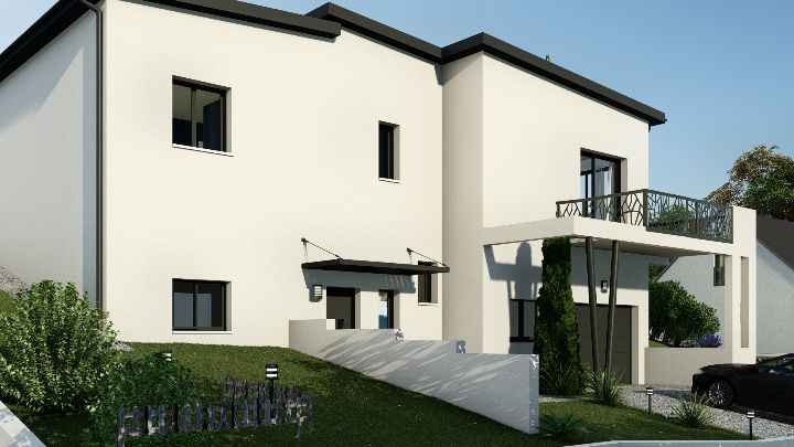 Visualisation 3D - Maison AP 4CH 120 - Ardoise